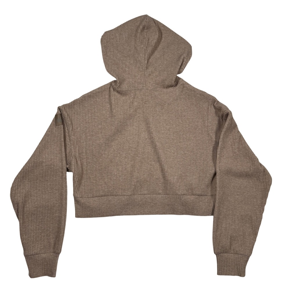 Alo Yoga S Muse Hoodie Gravel Heather Sweatshirt Yoga Hiking Pickleball Golf Gym - Picture 3 of 8